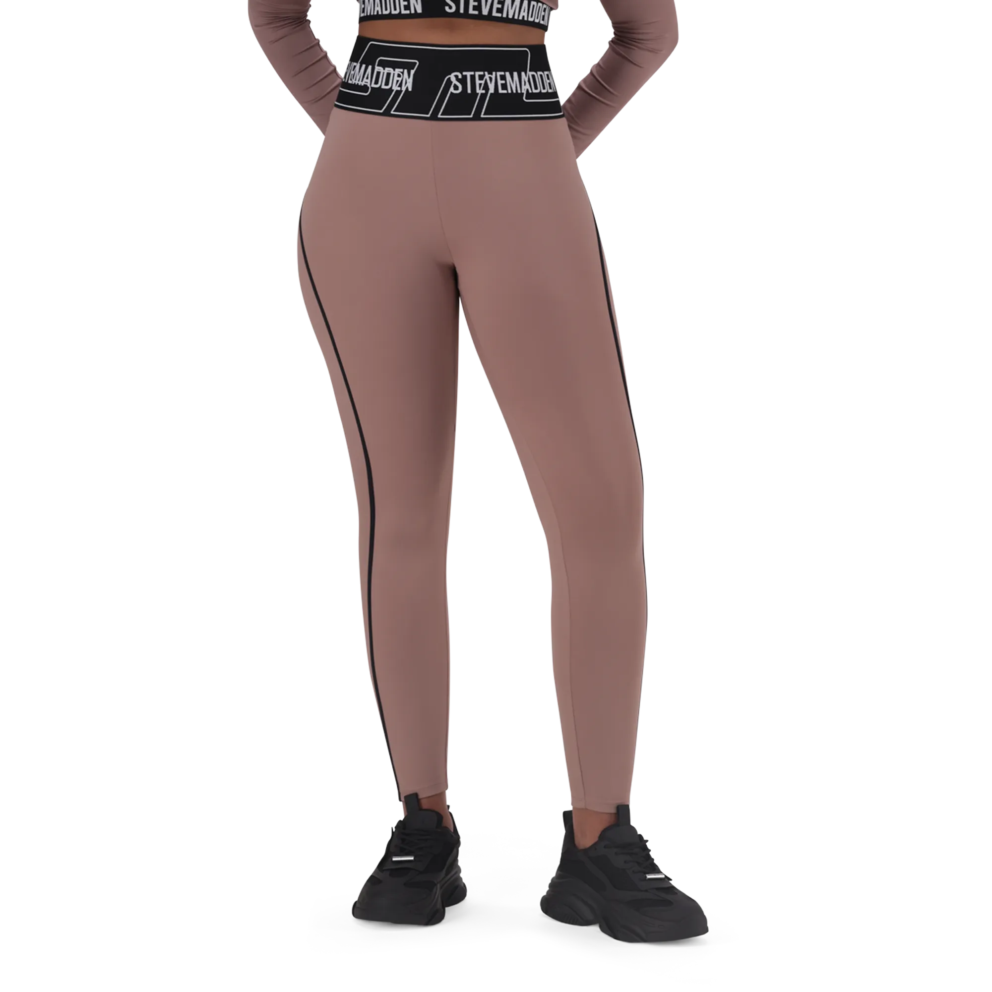 GIANA DARK TAUPE ACTIVE LEGGING