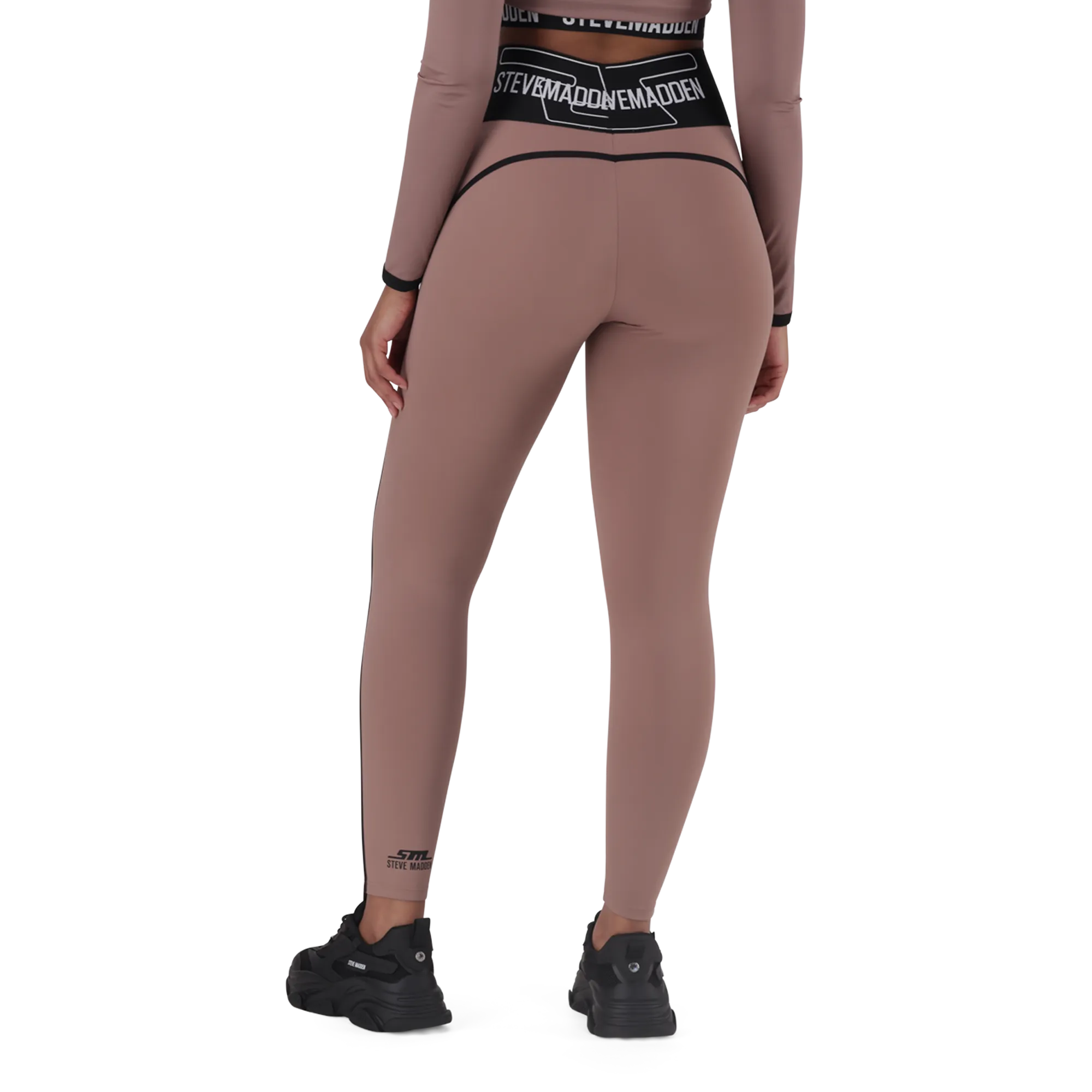 GIANA DARK TAUPE ACTIVE LEGGING