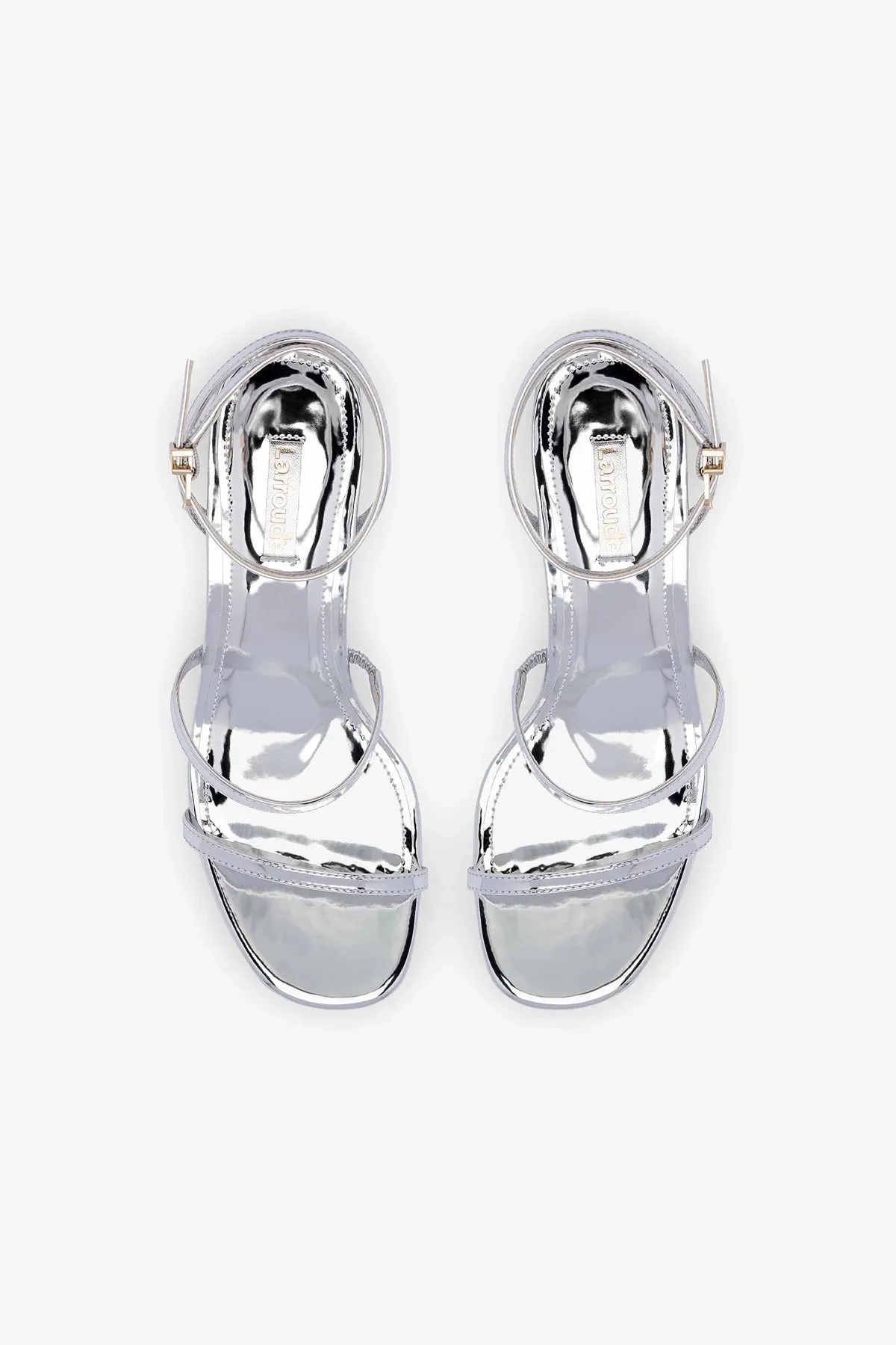 Gio Sandal In Silver Specchio
