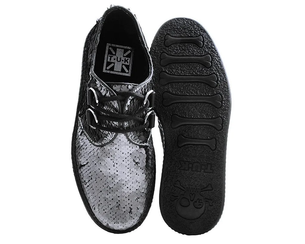 Gunmetal Two-Way Sequin Viva Mondo Creeper