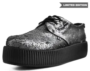 Gunmetal Two-Way Sequin Viva Mondo Creeper