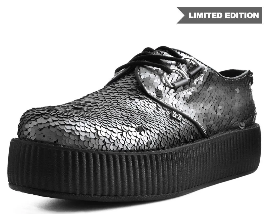 Gunmetal Two-Way Sequin Viva Mondo Creeper