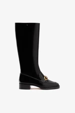 Harrington Boot In Black Box Leather