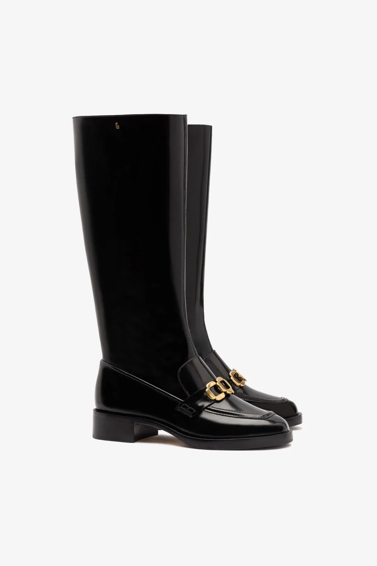 Harrington Boot In Black Box Leather
