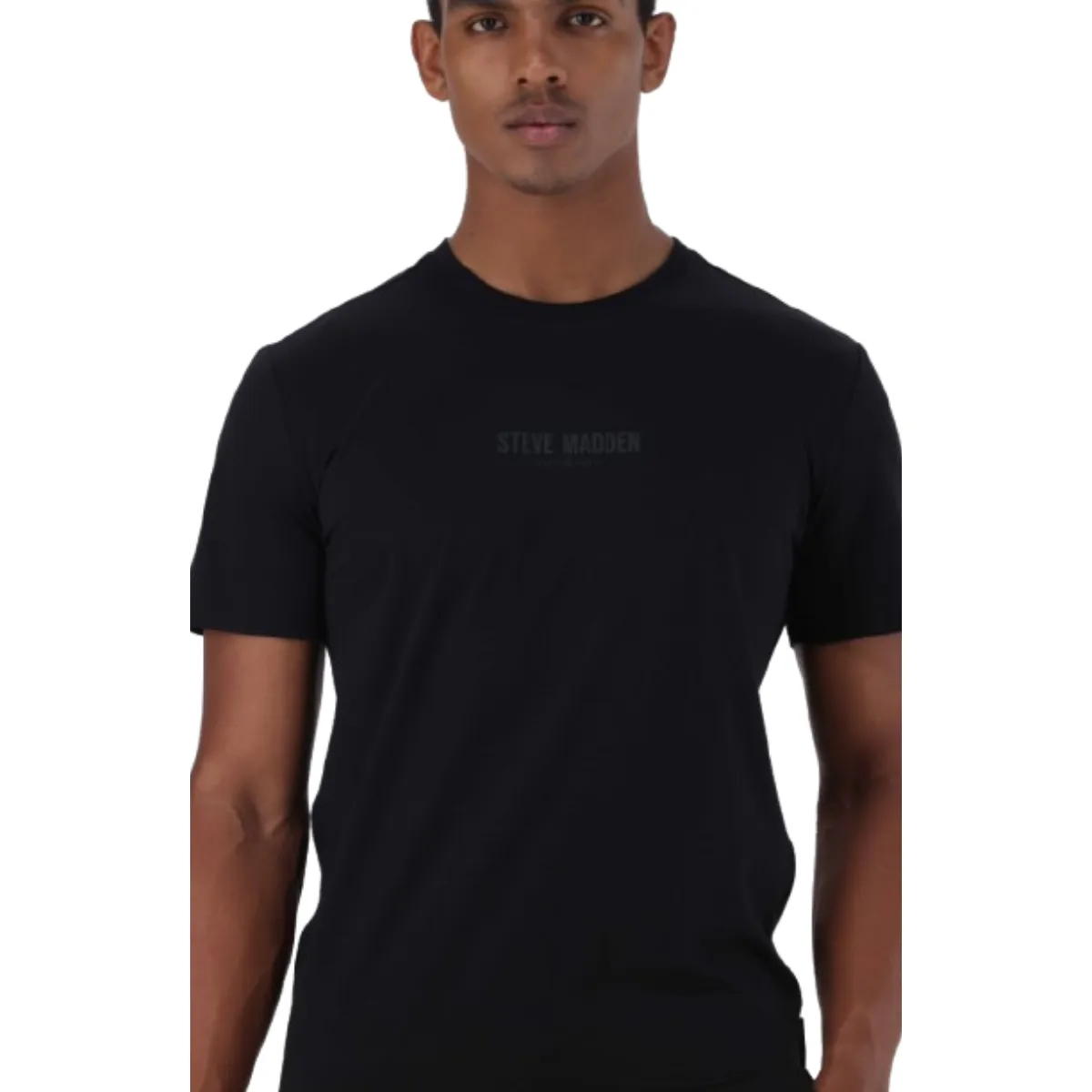 JACE CREW BLACK NECK LOGO T-SHIRT