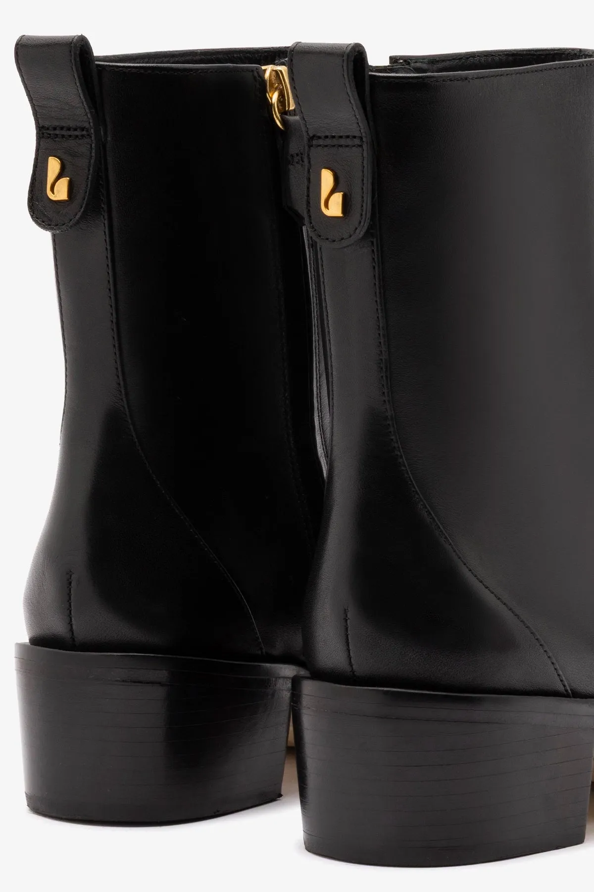 James Low Boot In Black Leather