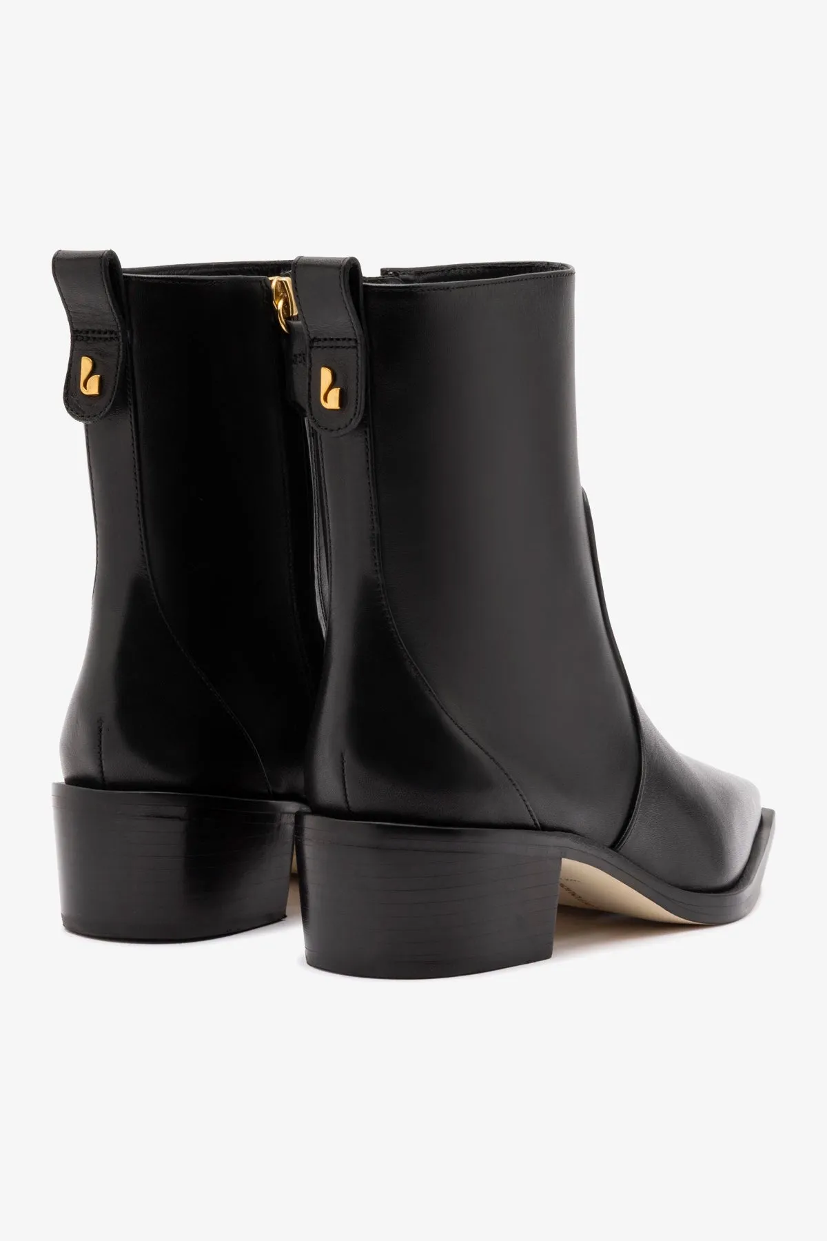 James Low Boot In Black Leather