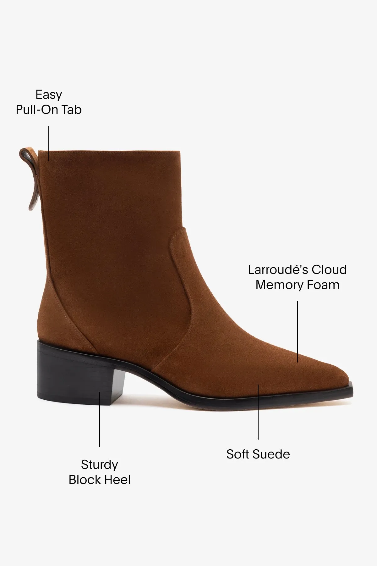 James Low Boot In Burnt Umber Suede
