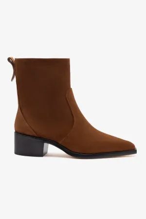 James Low Boot In Burnt Umber Suede