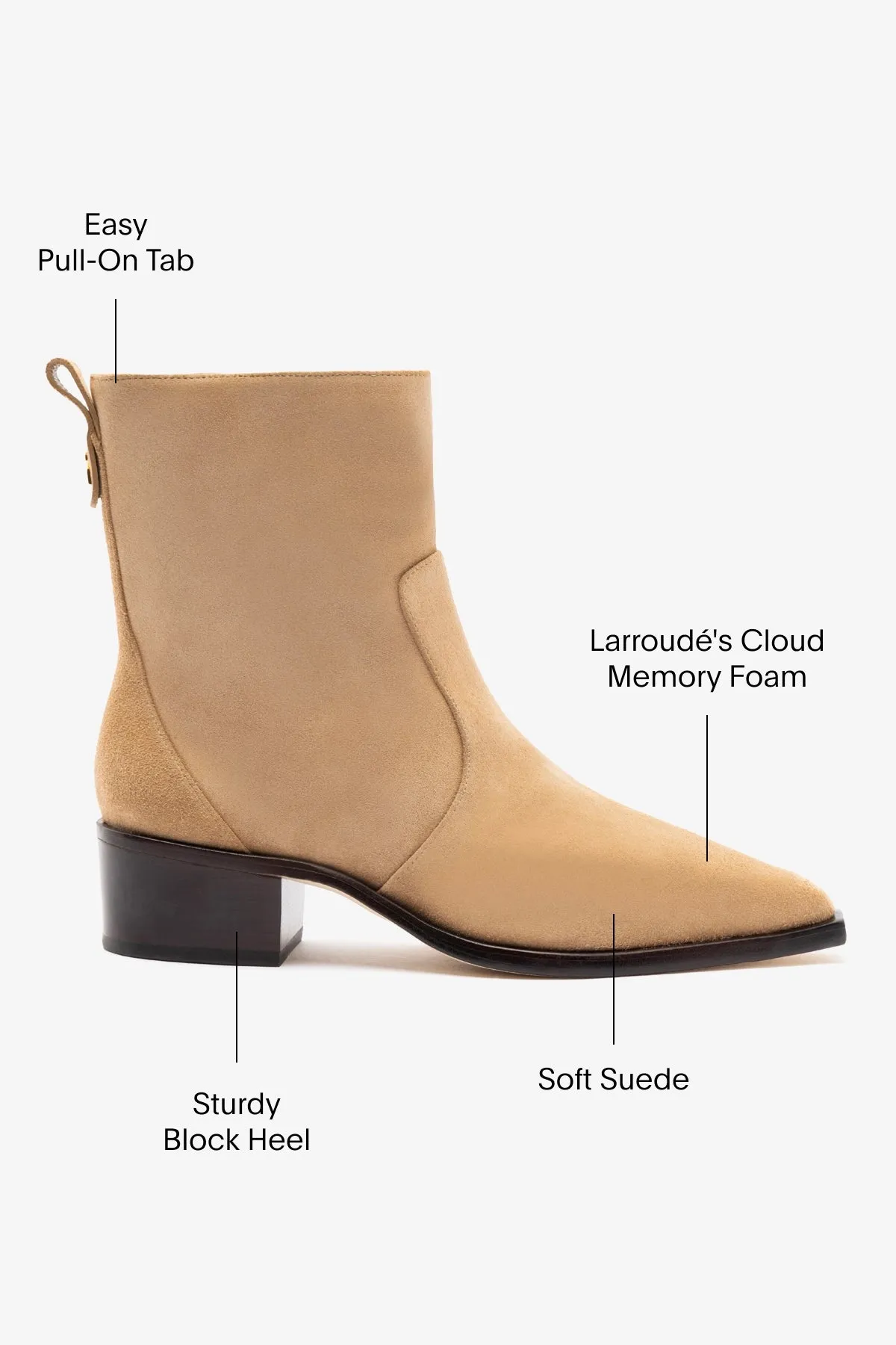James Low Boot In Peanut Suede