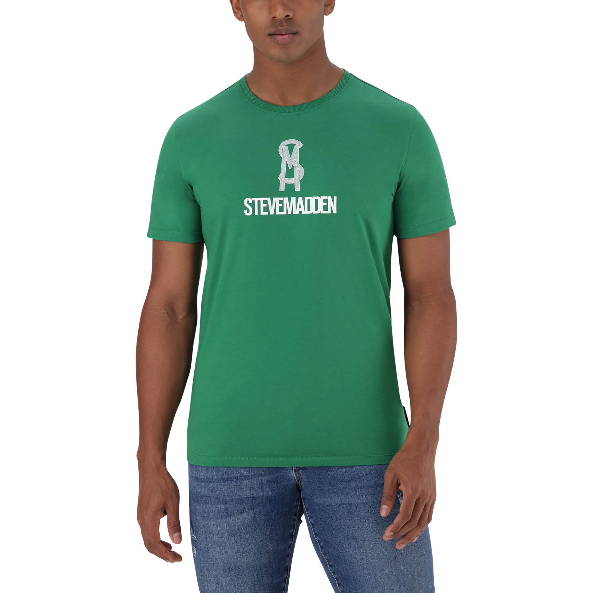 JAMIE GREEN CREW NECK LOGO T-SHIRT