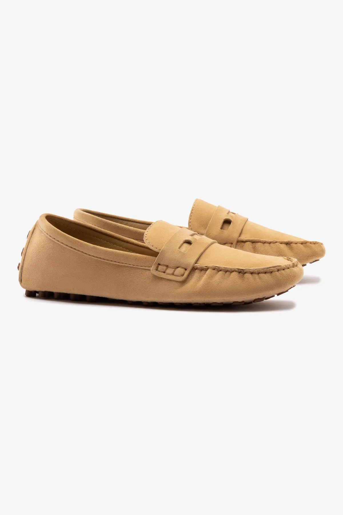 Joy Mocassin In Peanut Suede