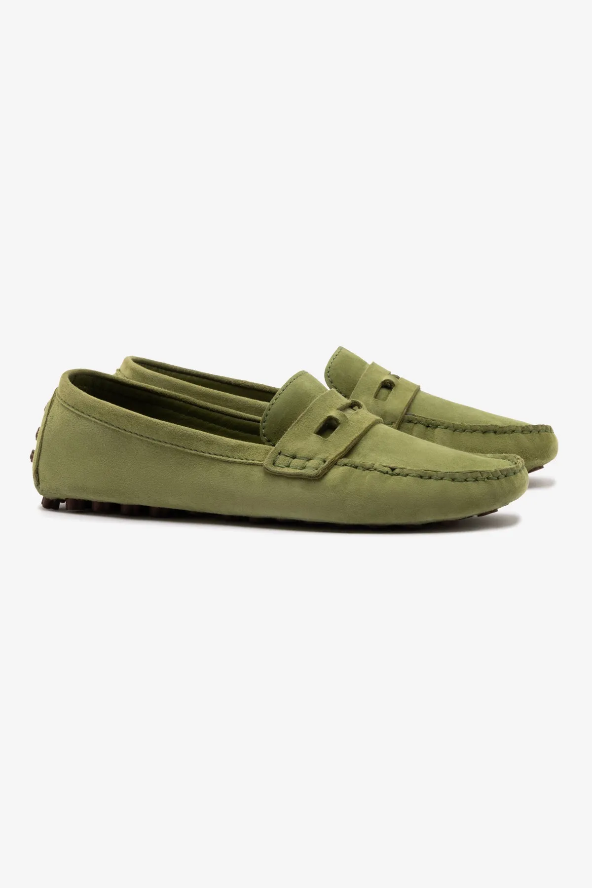 Joy Mocassin In Seaweed Suede