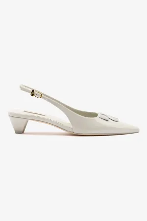 Kaitlan LL Low Pump In Gray Patent Leather