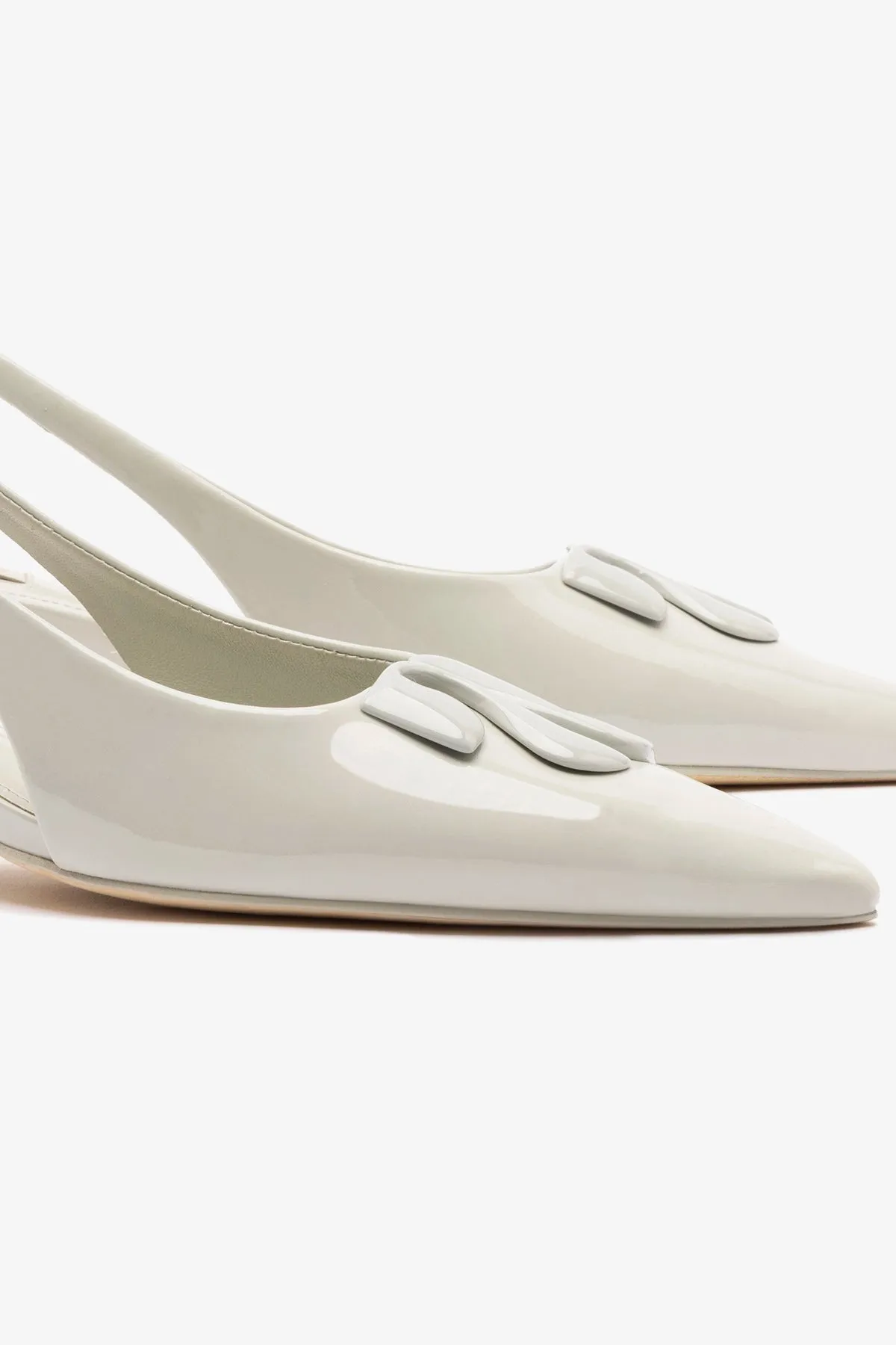 Kaitlan LL Low Pump In Gray Patent Leather