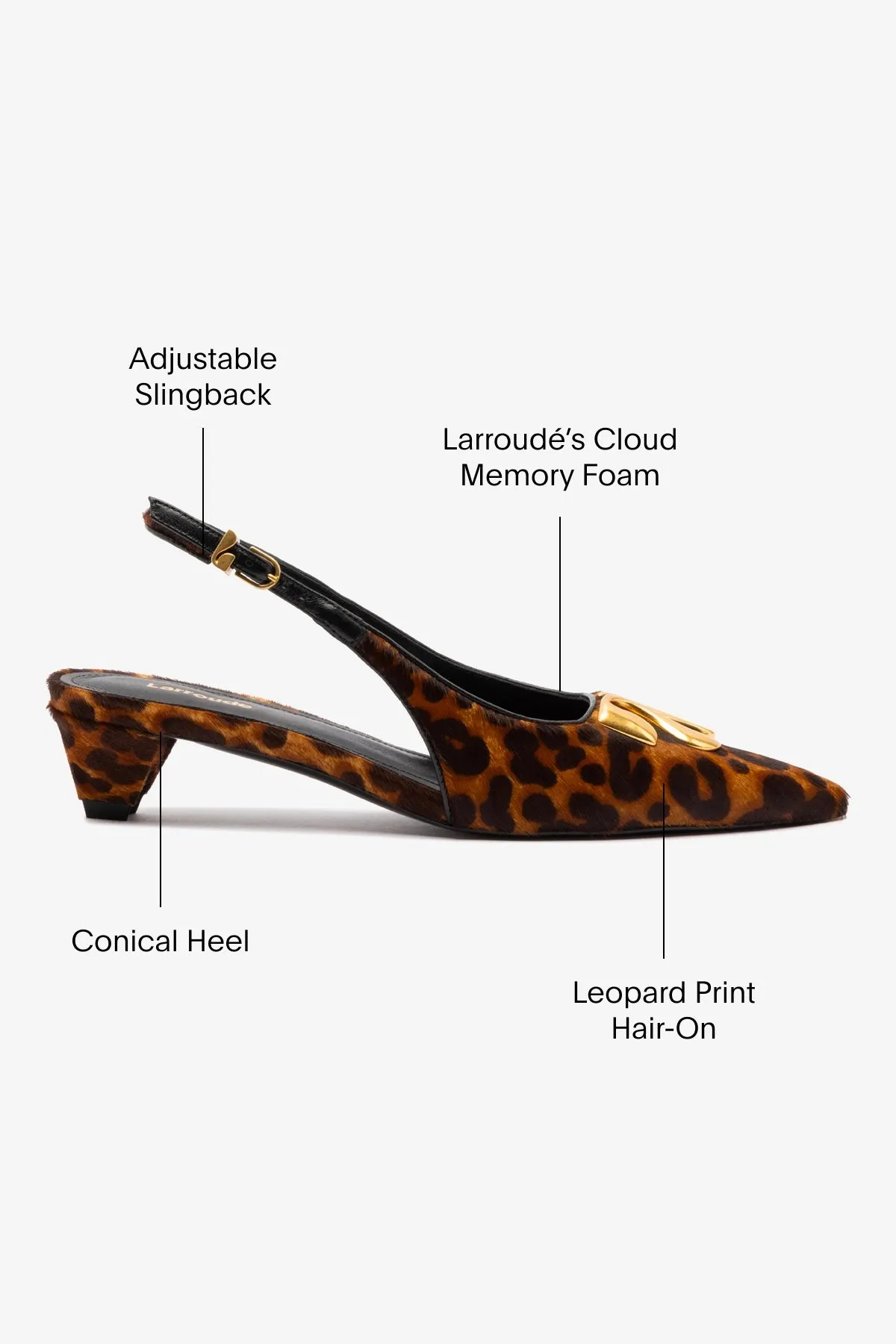 Kaitlan LL Low Pump In Leopard Print Calf Hair