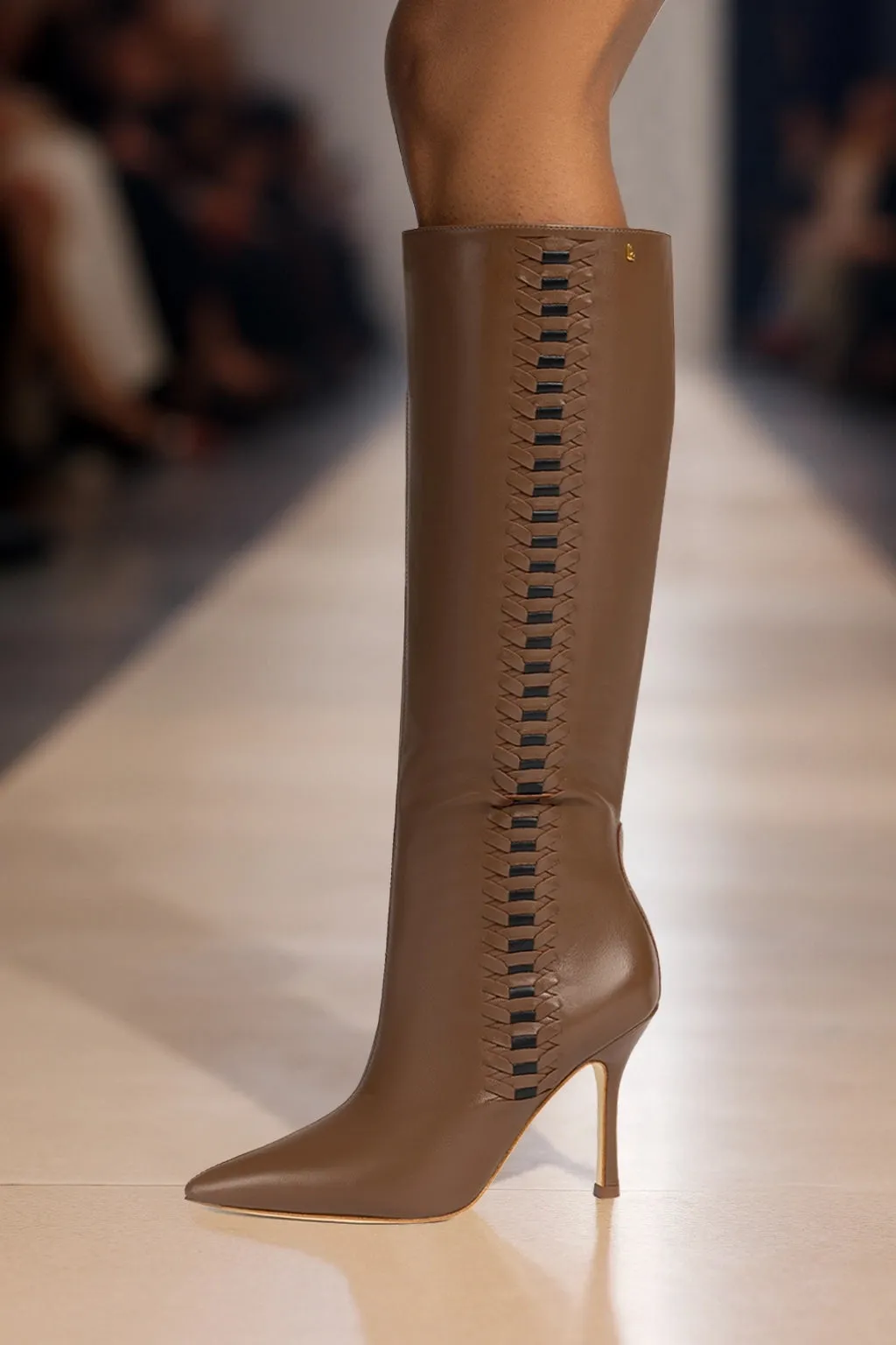 Kate Boot In Burnt Umber Leather