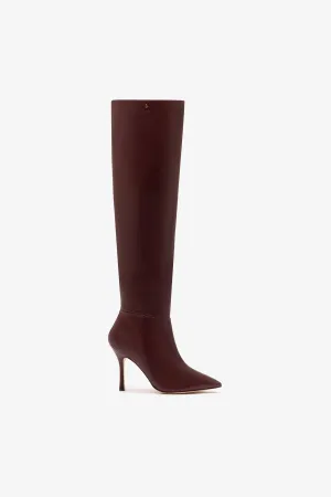 Kate Hi Boot In Burgundy Leather