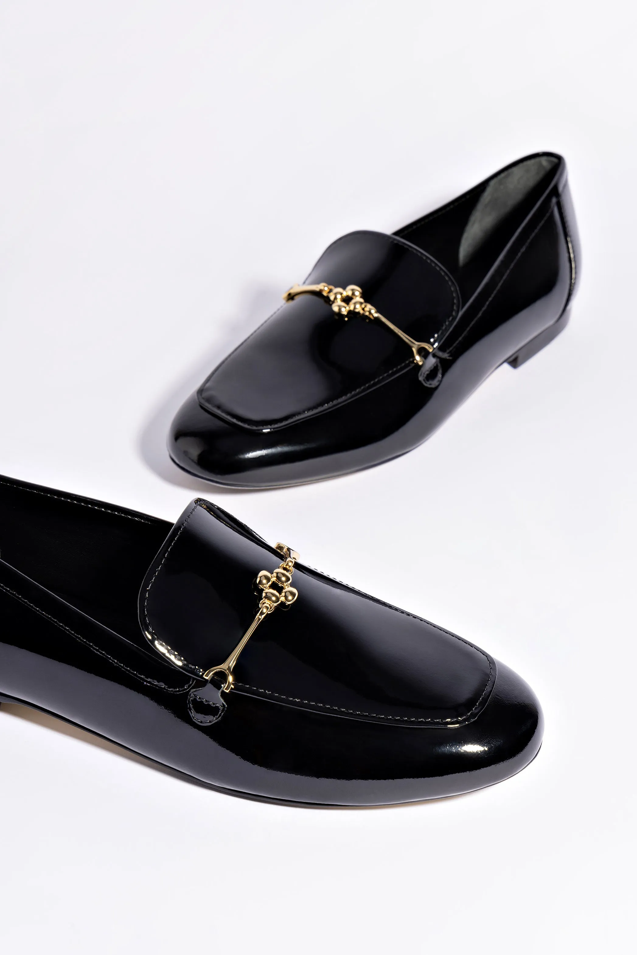 Katherine Loafer In Black Patent Leather