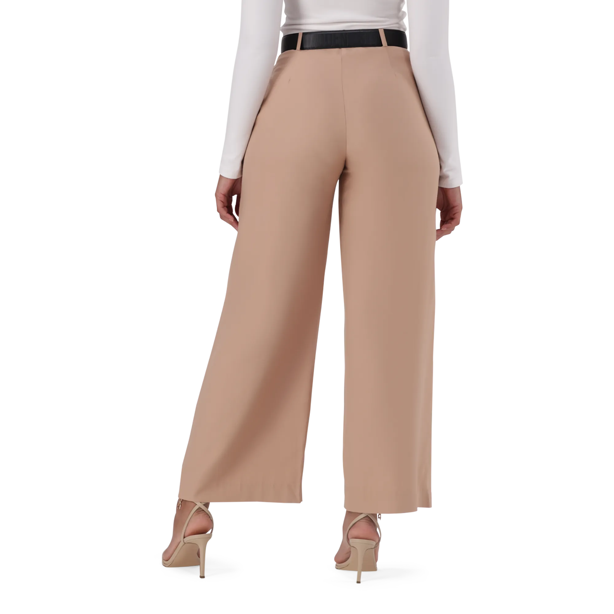 KENNEDY BISCUIT BELTED WIDE LEG TROUSER