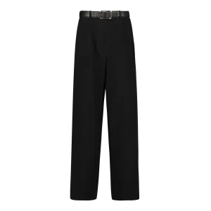 KENNEDY BLACK BELTED WIDE LEG TROUSER