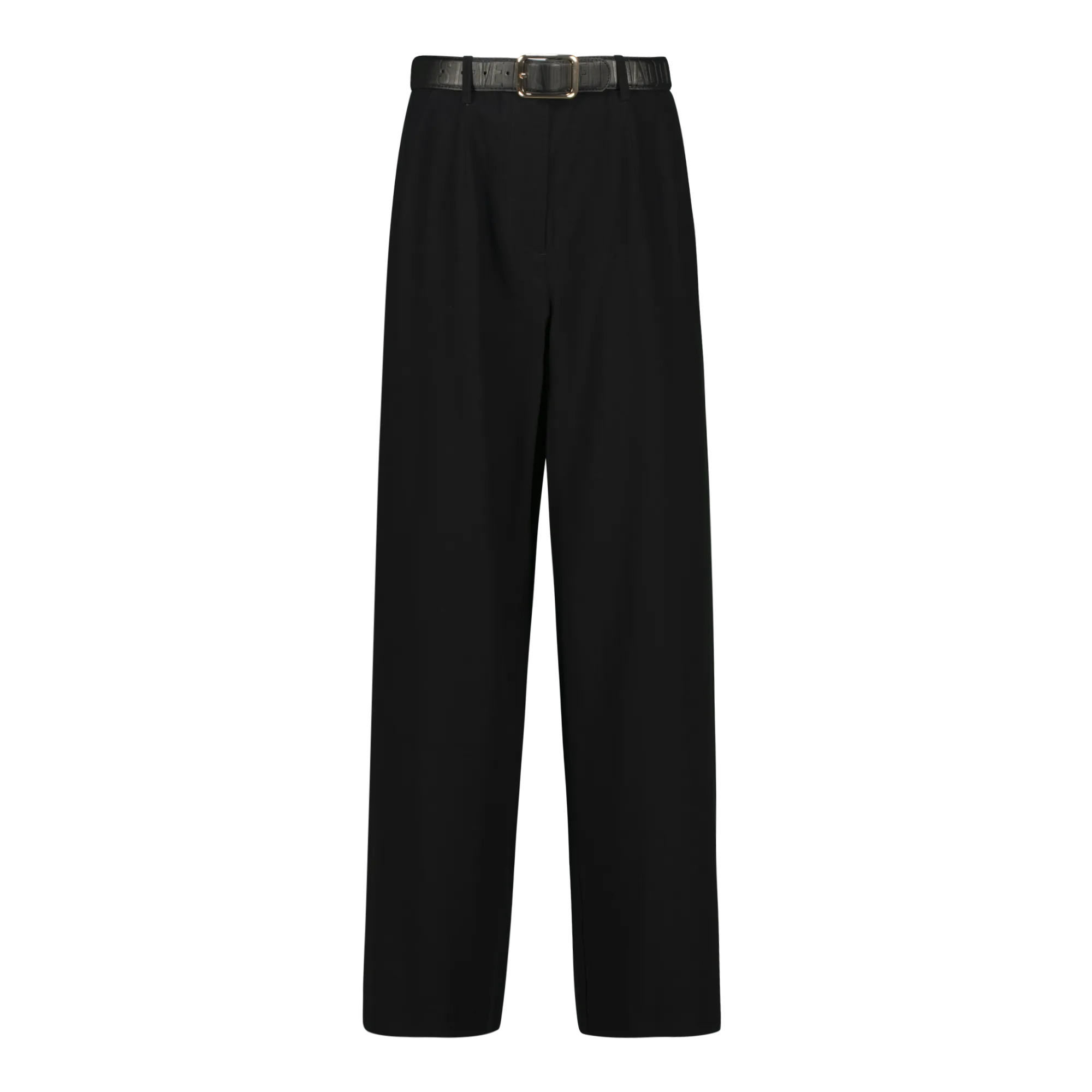KENNEDY BLACK BELTED WIDE LEG TROUSER