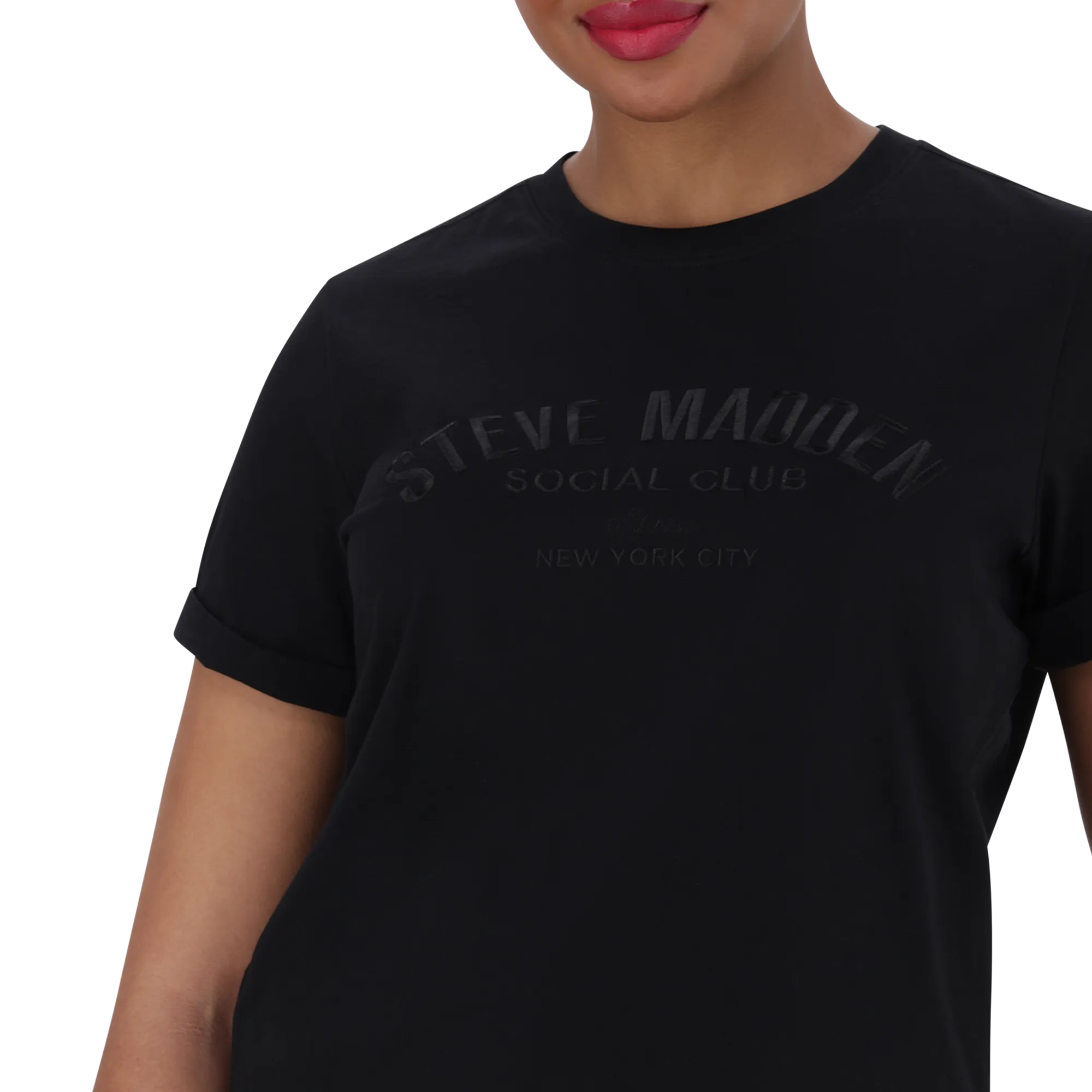 KITTY BOXY LOGO TEE BLACK