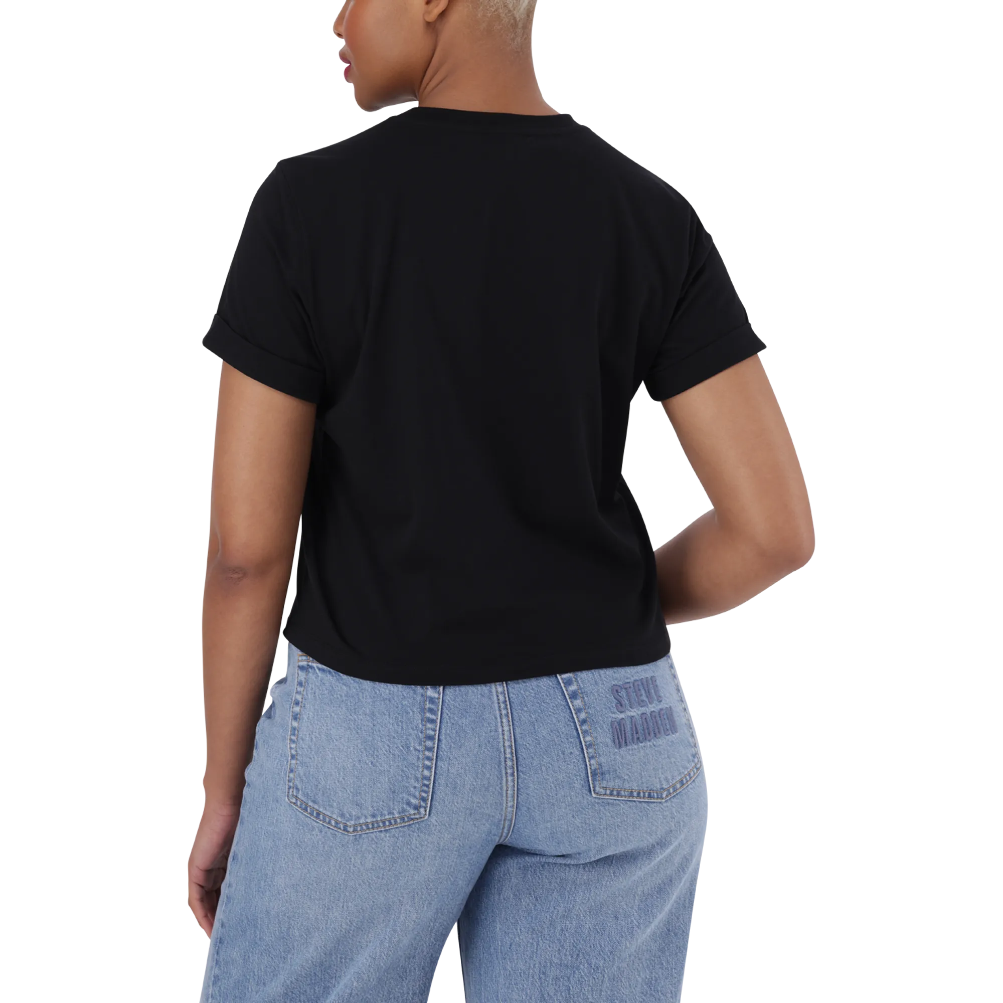 KITTY BOXY LOGO TEE BLACK