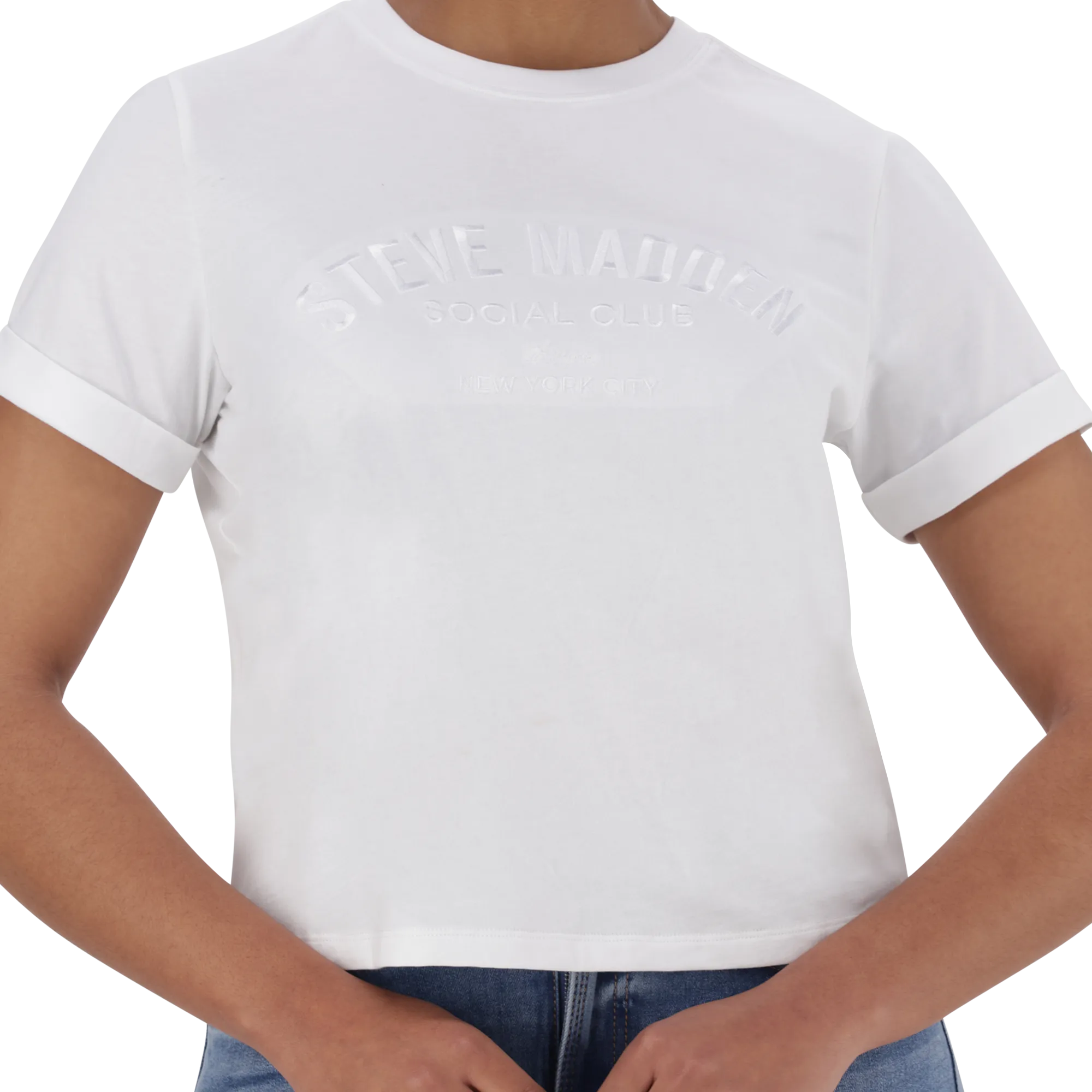 KITTY BOXY LOGO TEE WHITE