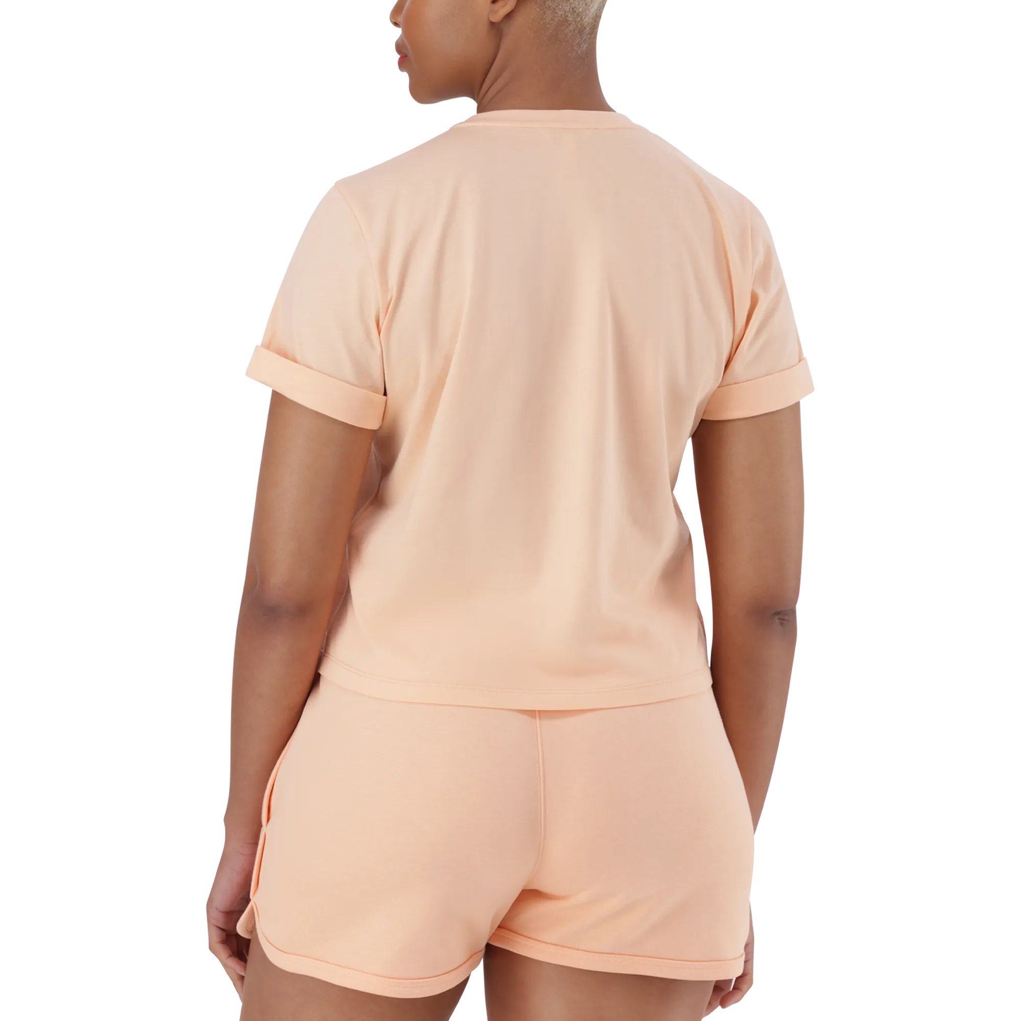 KITTY PEACH FUZZ  BOXY LOGO TEE