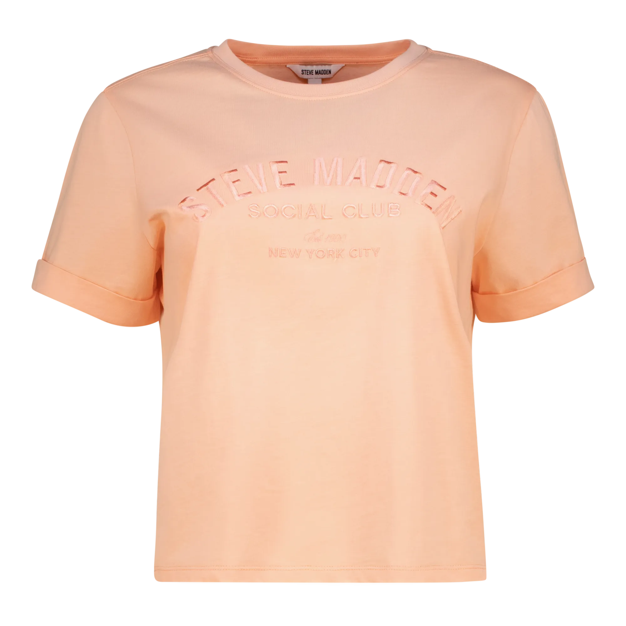 KITTY PEACH FUZZ  BOXY LOGO TEE