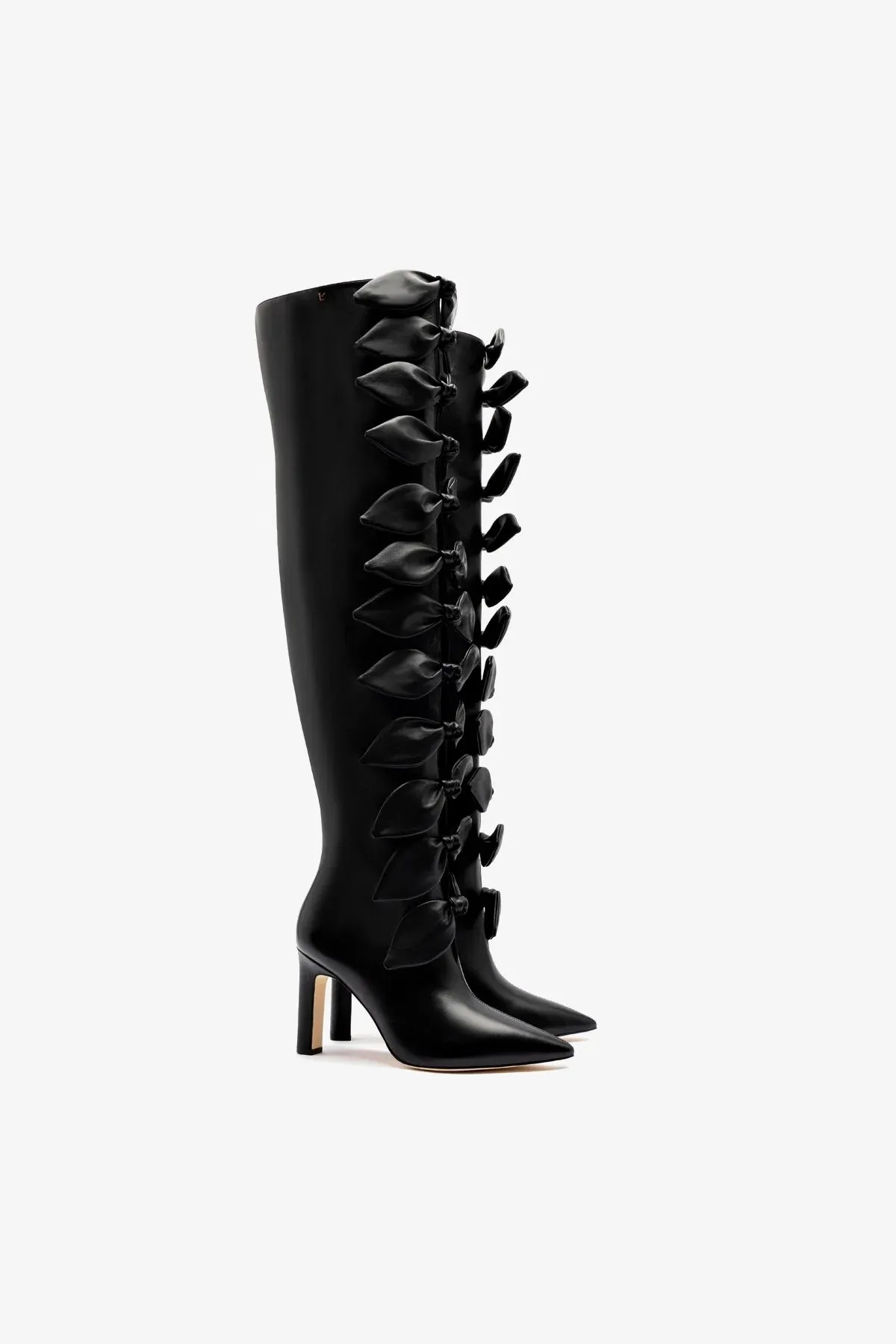 Larroud?? for Jonathan Cohen: Tie Boot In Black Leather