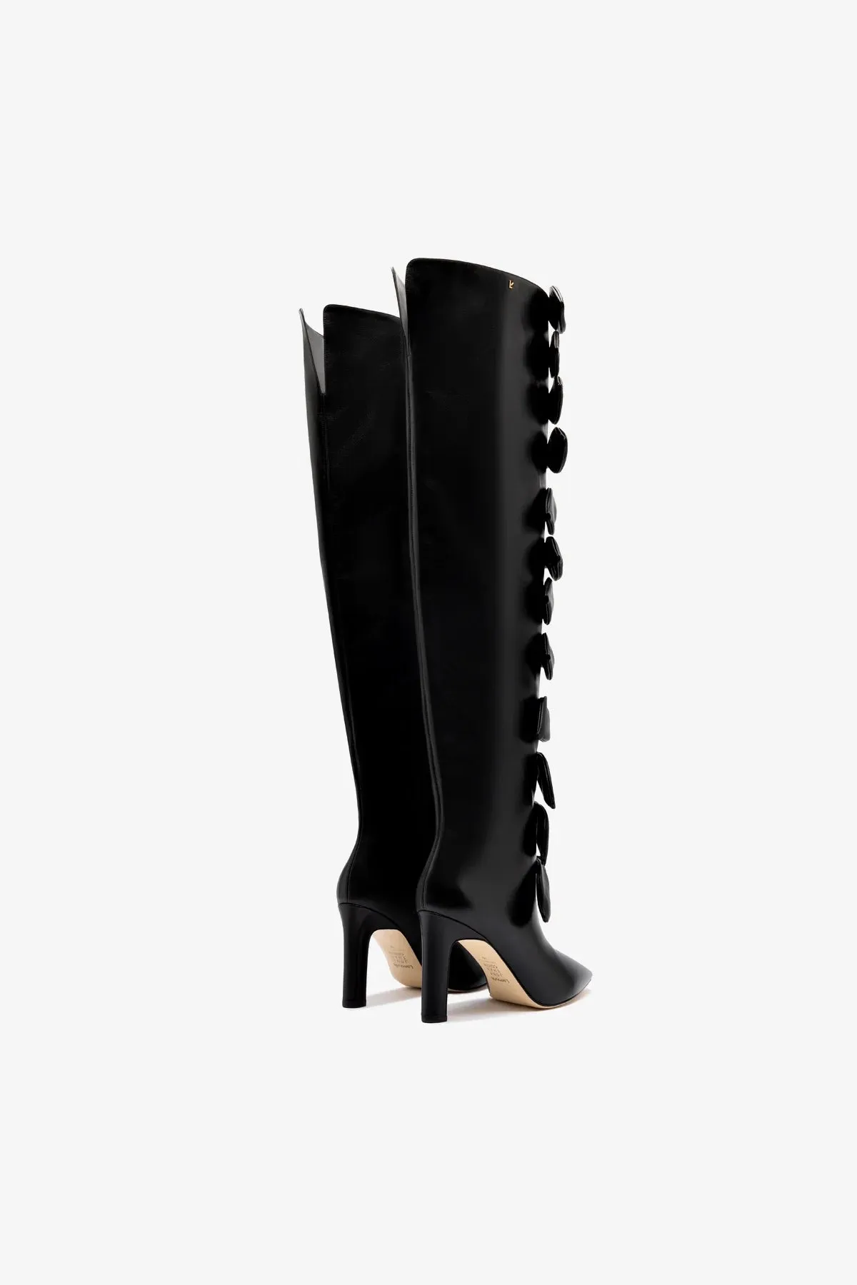 Larroud?? for Jonathan Cohen: Tie Boot In Black Leather