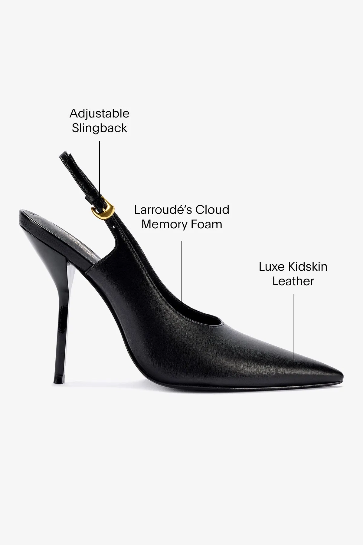 Larroud?? x Altuzarra Pump In Black Leather