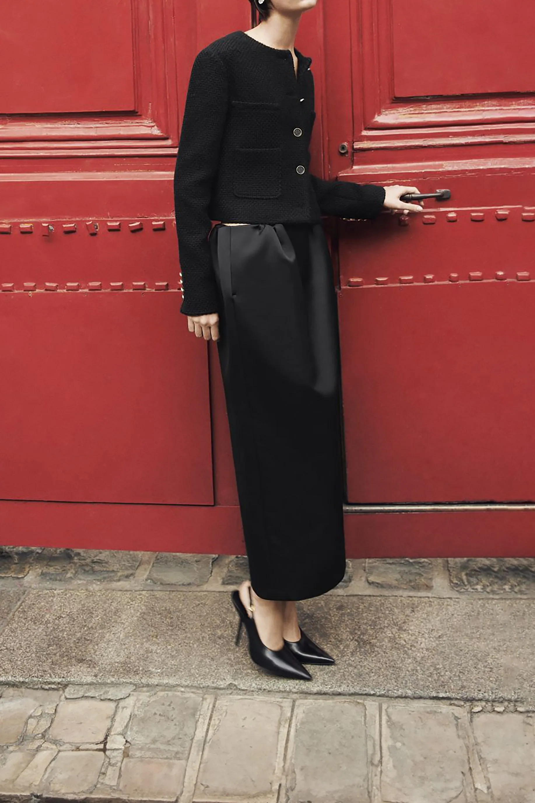 Larroud?? x Altuzarra Pump In Black Leather