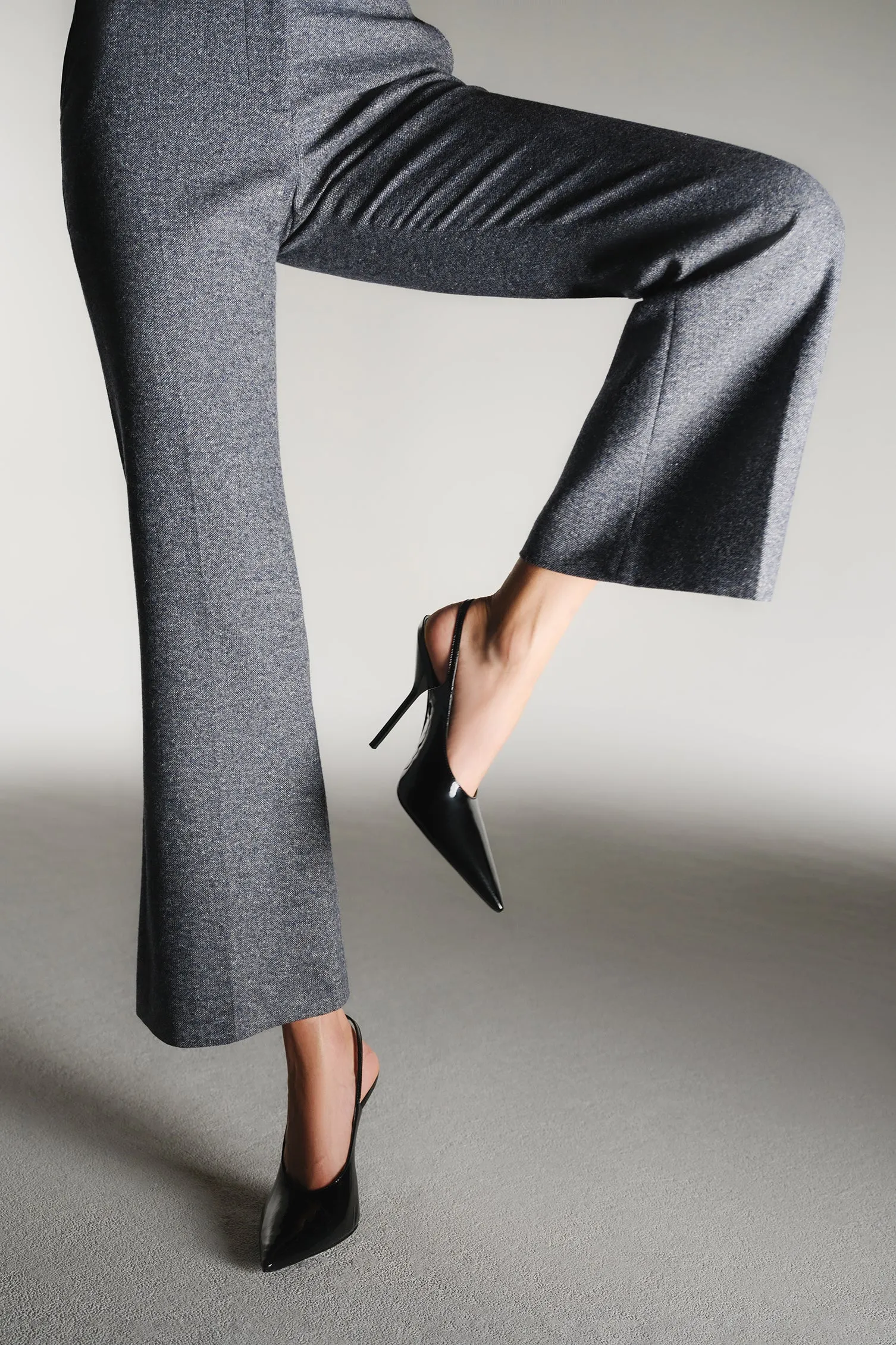 Larroud?? x Altuzarra Pump In Black Patent Leather