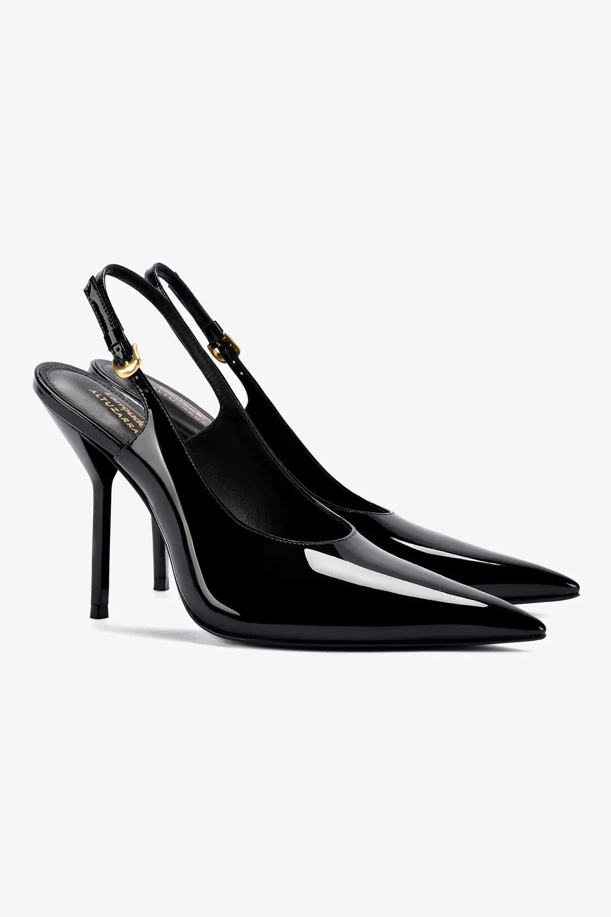 Larroud?? x Altuzarra Pump In Black Patent Leather