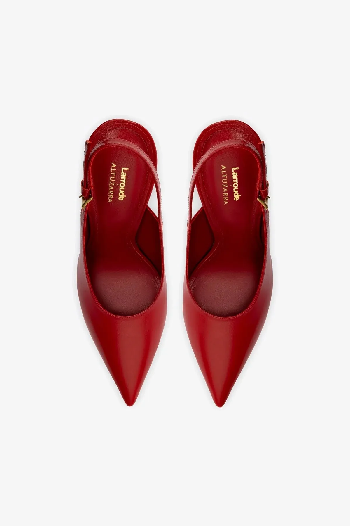 Larroud?? x Altuzarra Pump In Blood Red Leather