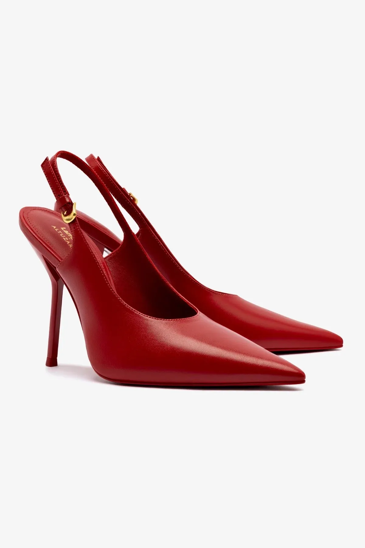 Larroud?? x Altuzarra Pump In Blood Red Leather
