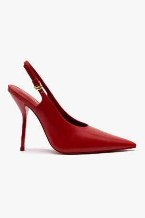 Larroud?? x Altuzarra Pump In Blood Red Leather