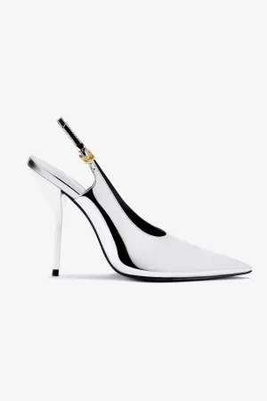 Larroud?? x Altuzarra Pump In Silver Specchio