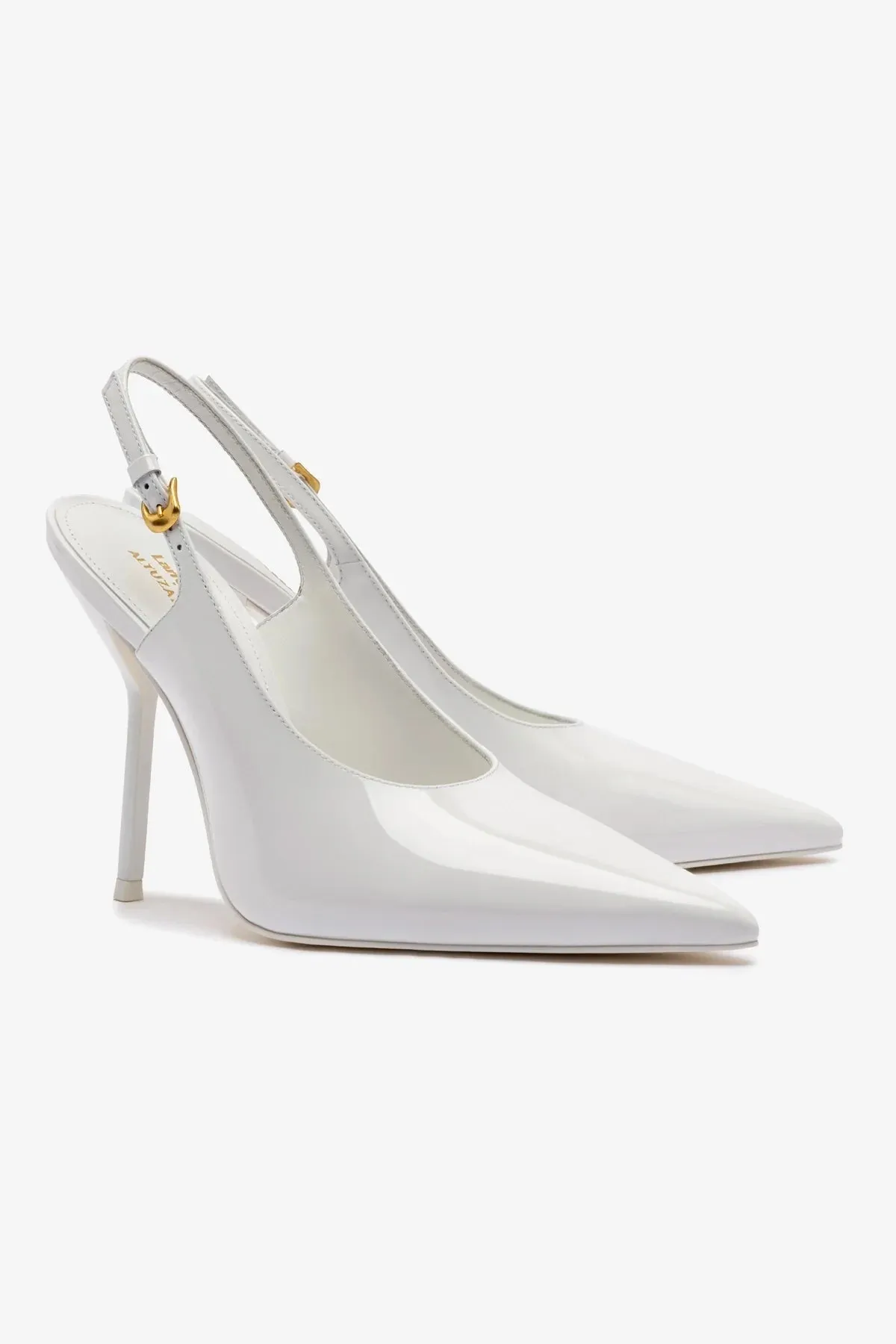 Larroud?? x Altuzarra Pump In White Patent Leather