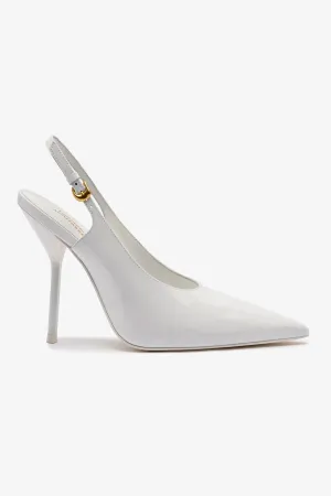 Larroud?? x Altuzarra Pump In White Patent Leather