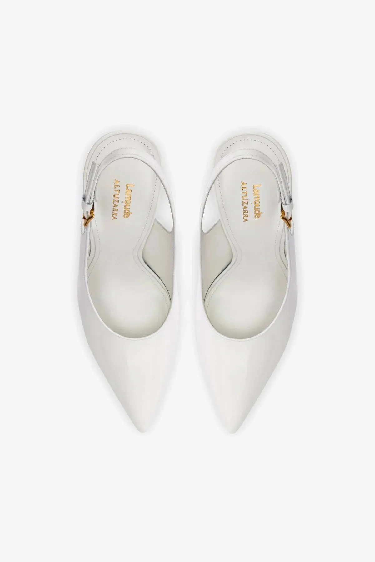 Larroud?? x Altuzarra Pump In White Patent Leather