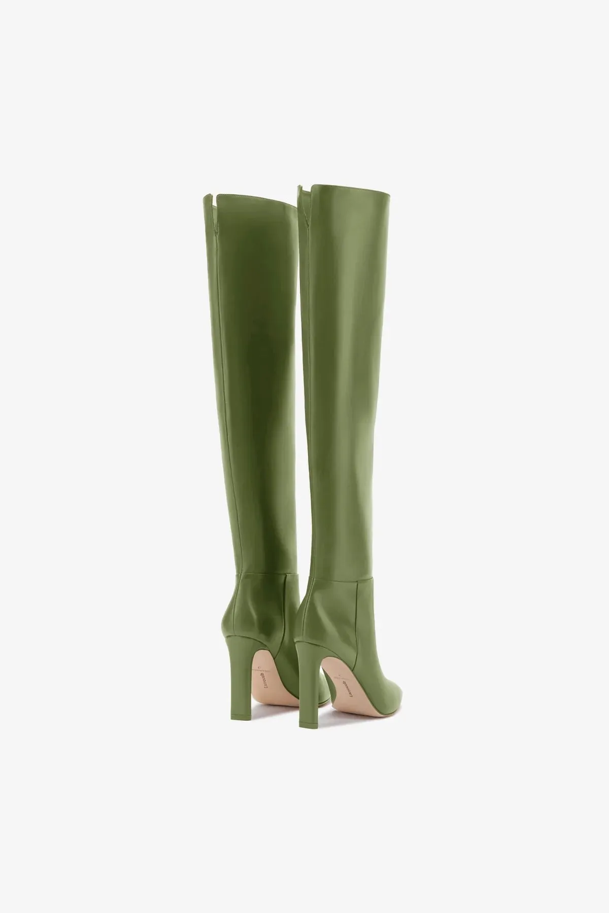 Larroud?? x Jennifer Fisher Boot In Martini Green Leather