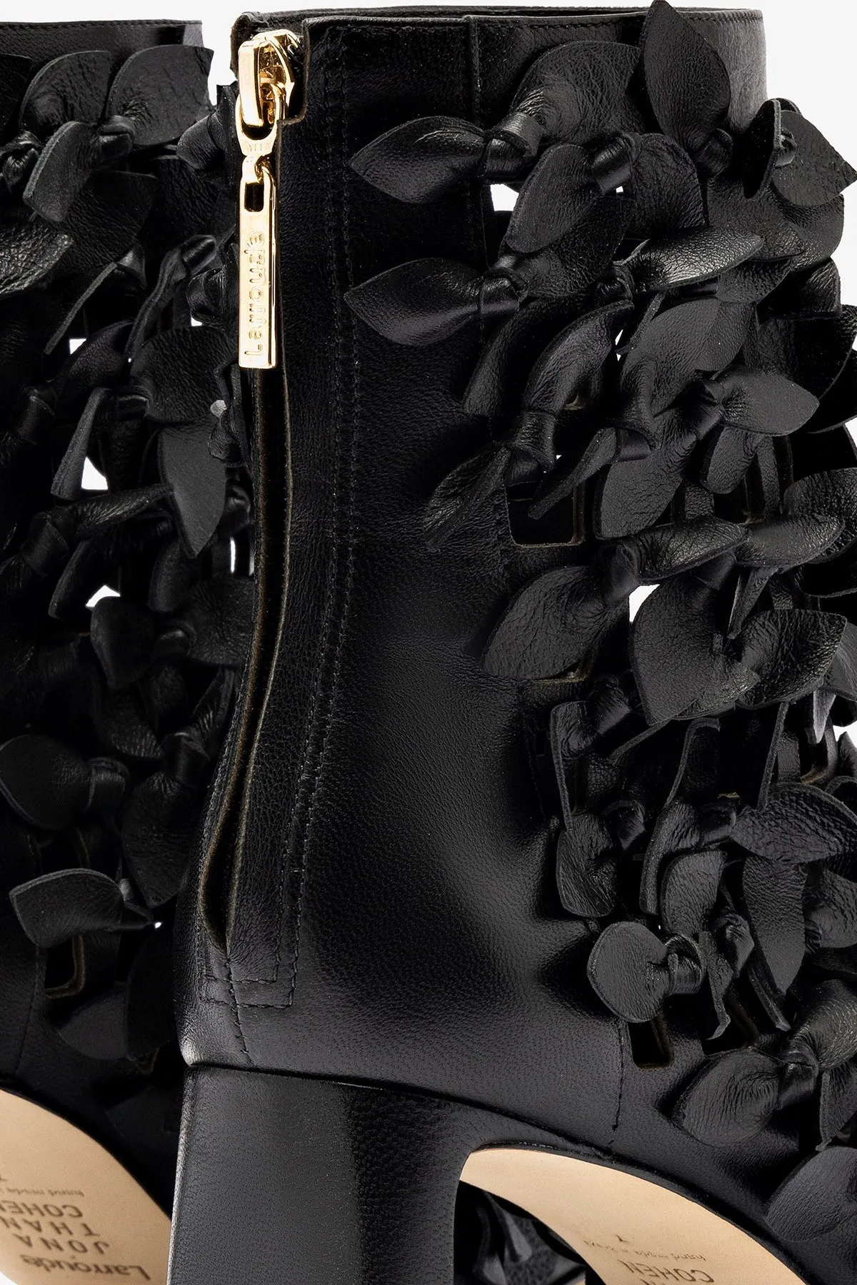 Larroud?? x Jonathan Cohen Alexis Bootie In Black Leather