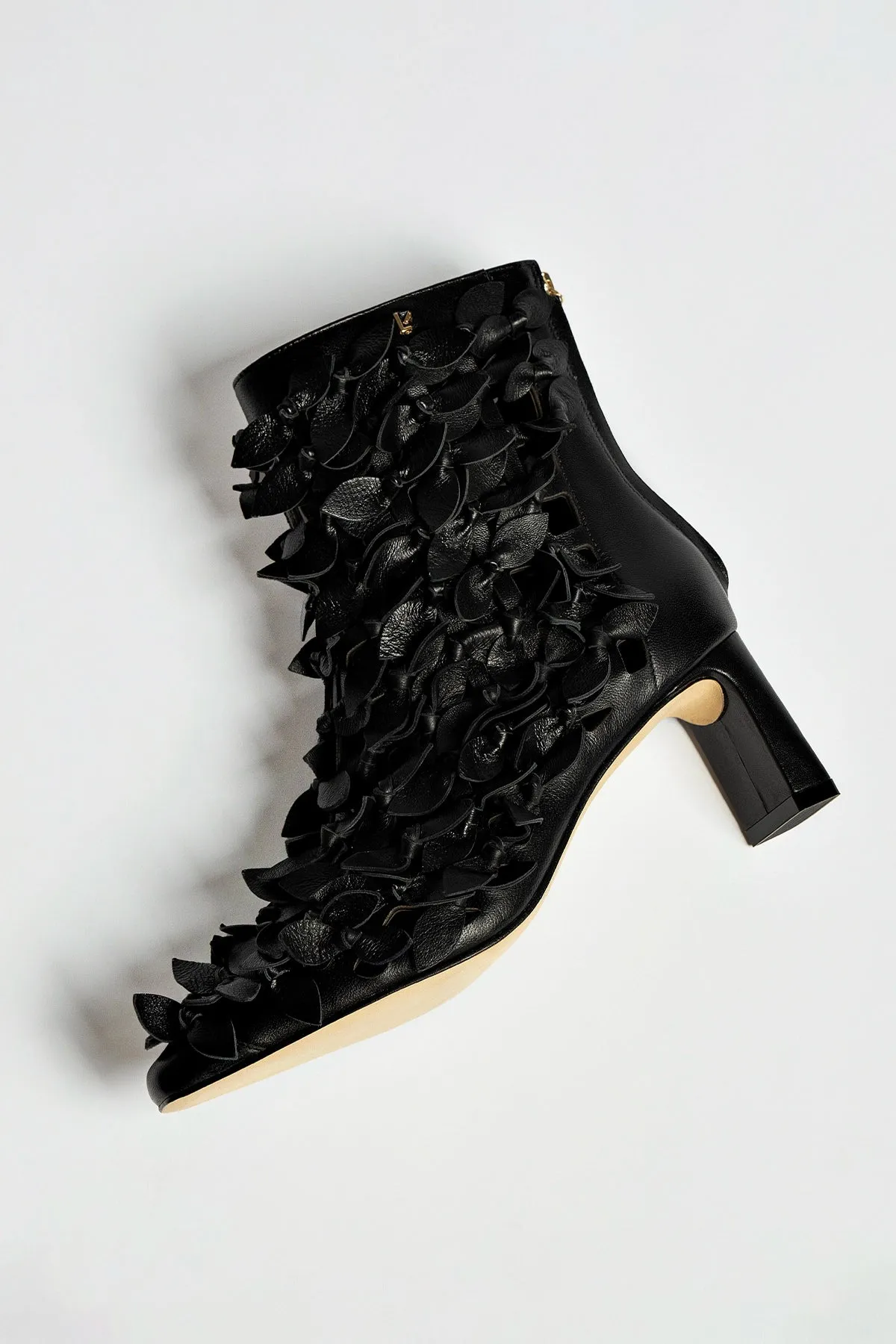 Larroud?? x Jonathan Cohen Alexis Bootie In Black Leather