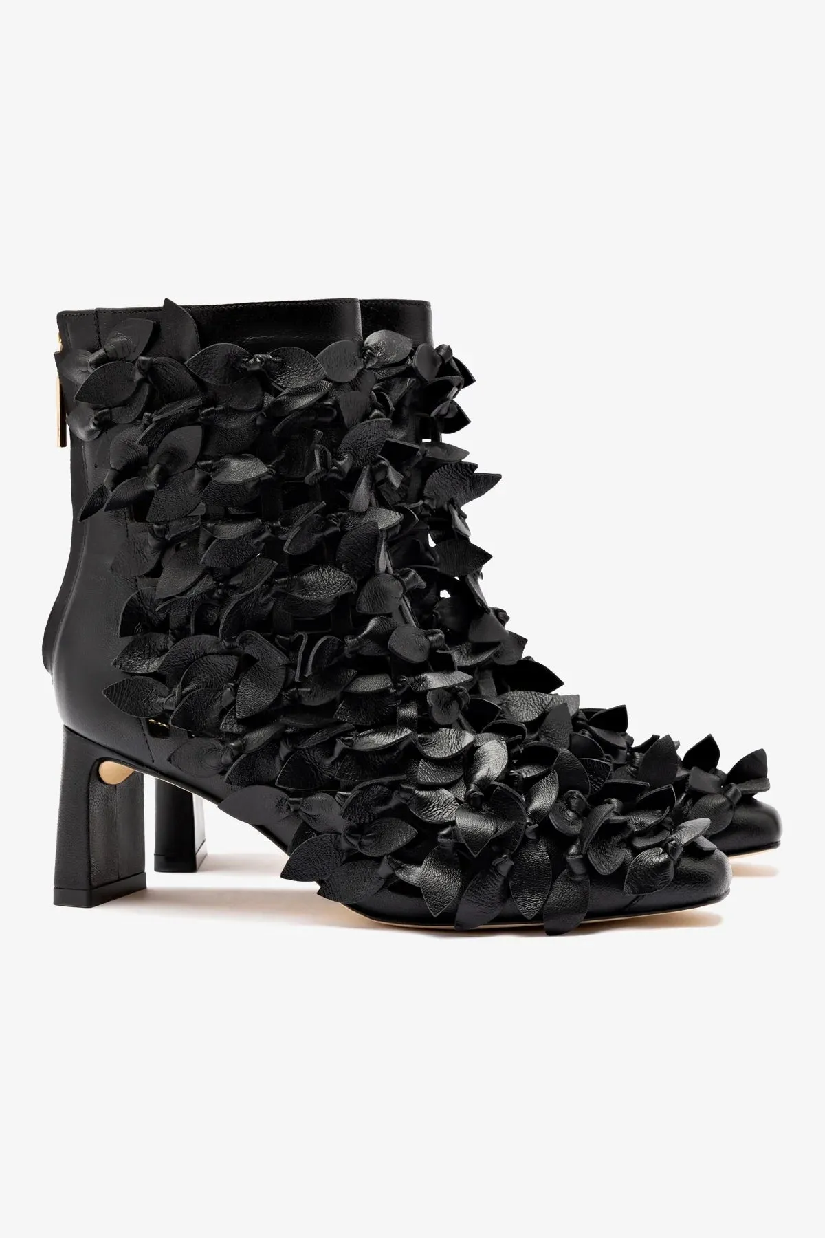 Larroud?? x Jonathan Cohen Alexis Bootie In Black Leather