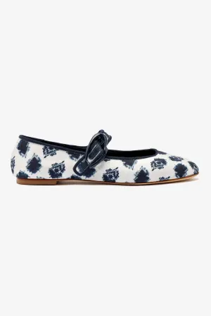 Larroud?? x Jonathan Cohen Verona Ballet Flat In Tiedye Ocean Linen
