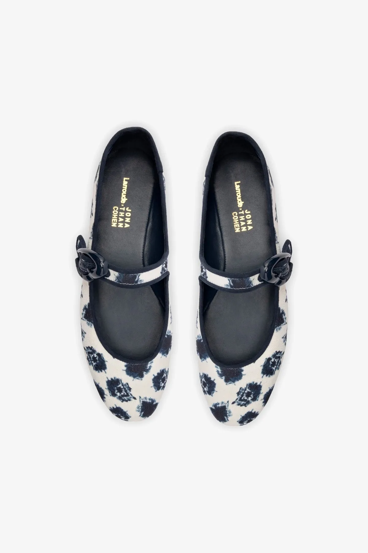 Larroud?? x Jonathan Cohen Verona Ballet Flat In Tiedye Ocean Linen
